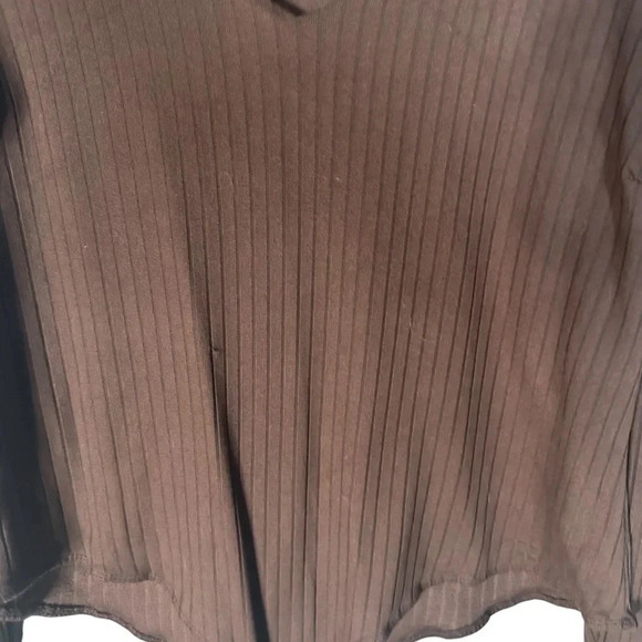 Charlotte Russe Brown long sleeve Bodysuit - Picture 3 of 4